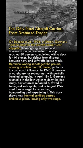 ⚓ The Only Nazi Aircraft Carrier: From Dream to Target 🚢