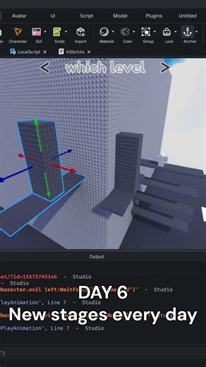 Day 6 new stage every day #roblox #obby