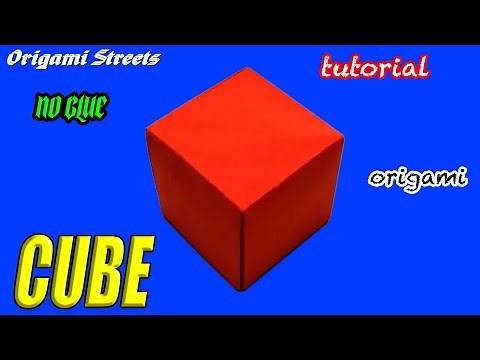 How to make seamless cube out of paper. Origami.