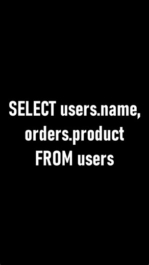 SQL How to Use JOIN in 20 Seconds