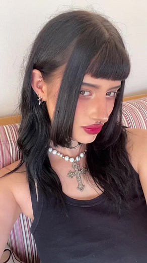 Girl with Short Bangs - Bangs Gone Wrong