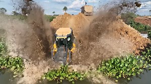 1.4M views · 16K reactions | OMG!! WTF!!  Extreme Bulldozer & Dump Truck Struggle in Deep Pond Filling Process #Reels #ReelsVideo #ReelsTrending #ReelsViral #FacebookReels #Reels2025 #TrendingNow #ViralVideo #WatchThis #MustSee | Khmer 5555 | Facebook