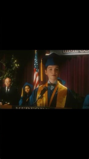 Sheldon graduation speech turned heartwarming😊