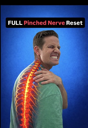 🔥 Full Pinched Nerve Pain Reset! 💥 Use this FULL pinched nerve reset to getrelief from your pinched nerve pain! 💡 These are just the 1st handful of steps! 👉 Start Here: 1️⃣ Neck Decompression 2️⃣ Chin Tucks 3️⃣ Chin Tucks w/ Traction 4️⃣ Trigger Point Release 5️⃣ Controlled Cervical CARs Want to ACTUALLY fix your pinched nerve pain? ✅ Comment below “FIX” and you’ll get access to my 21-Day Pinched Nerve Pain Fix Guide! #neckpain #neckpainrelief #nervepain #nervepainrelief #pinchednerve