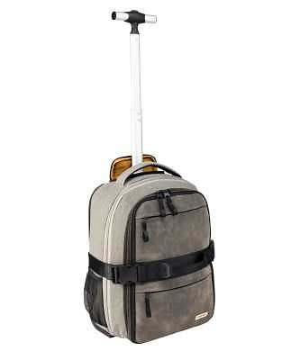 Cabin Max Evos underseat hybrid expandable travel backpack with wheels in grey | ASOS