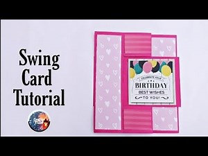 Swing Card Tutorial | Flip Card| How to make card| Scrapbook