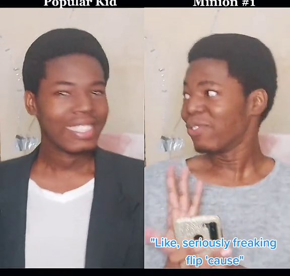 #POV Minion number 1 is in charge of keeping the popular kid in the loop about things that go on around school. He spills all the tea on the way to class #foryou #fyp