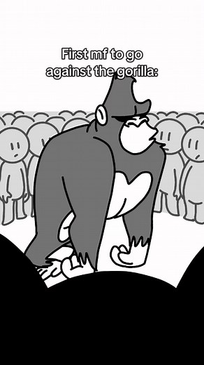 100 Men vs 1 Gorilla Fight Animation