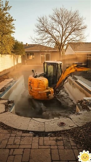 Luxury pool transformation timelapse | ruined backyard to dream oasis 🌴✨