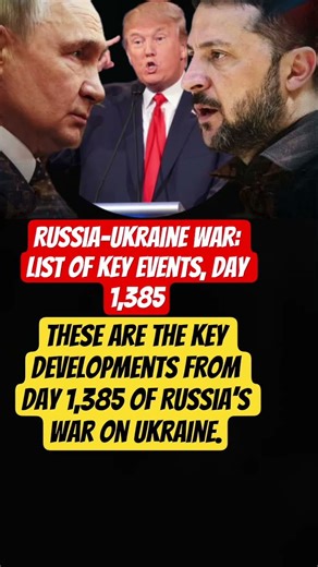 Russia-Ukraine war: List of key events, day 1,385.#russiaukrainewar #breakingnews #ukrainewar