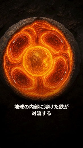 磁場は回転では生まれない——地球の液体鉄が作るダイナモ効果の正体｜30秒物理