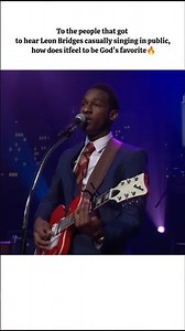 Leon Bridges singing live 🔥