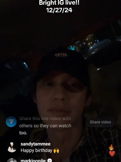 Bright Vachirawit Instagram Live Highlights - 12/27/24