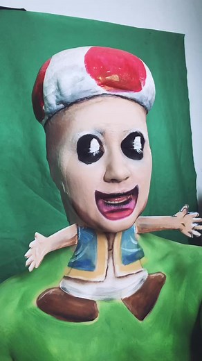 #toad #mario #n64 #memes #bodypaint #bodyart #makeup