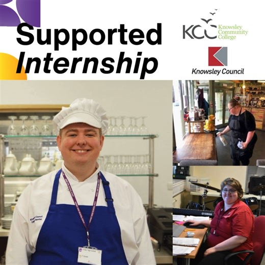 Learn more about our Supported Internships! 👨‍💼👩‍🍳 Our Supported Internship Programme is run in partnership with Knowsley Council, and provides students aged 16-25 with an Educational Health Care Plan (EHCP), the opportunity to gain valuable work experience, which could lead to future employment or voluntary work! During this one-year programme, students will spend 4 days a week on work placement gaining valuable skills and experience and one day a week at College, developing their employabi