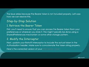 How to Add a Bearer Token to Form Data Using Retrofit for Java API POST Requests