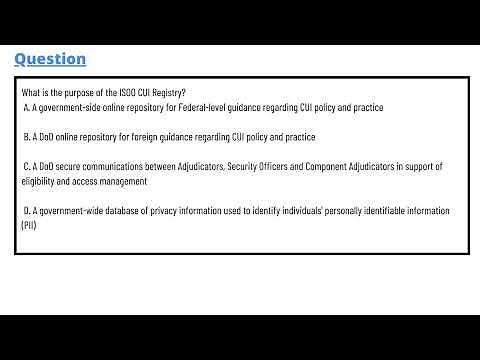 What is the purpose of the ISOO CUI Registry?