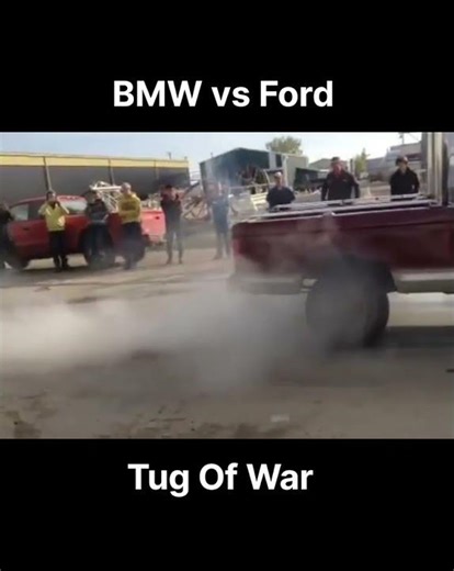Ford vs BMW Tug Of War #ford #bmw #yt