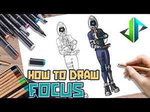 [DRAWPEDIA] HOW TO DRAW FOCUS SKIN from FORTNITE - STEP BY STEP DRAWING TUTORIAL
