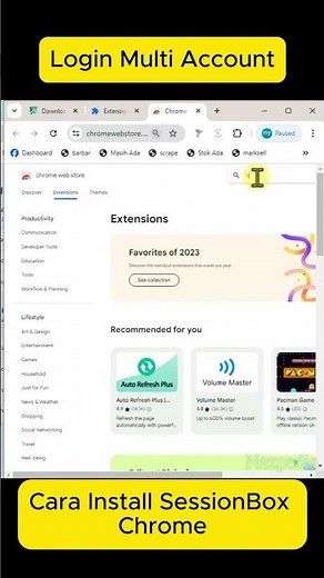 Cara Install Session box Chrome untuk Login Multi Akun
