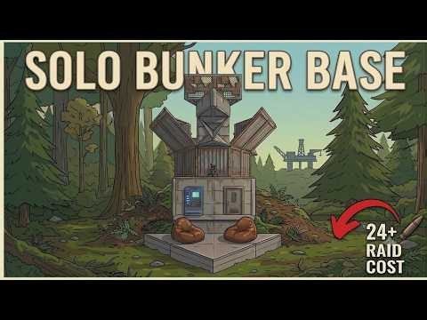 RUST - Affordable & COZY Solo BUNKER 24+ Rockets (Guide) / Base Design *2026*