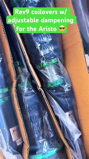 The Rev9 coilovers will give me the height and comfort I need for the Aristo.