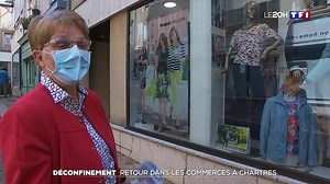 Nous avions rencontré Maryvonne en plein confinement : sa boutique de prêt-à-porter était fermée. Ce mardi matin, elle a rouvert enfin. Et elle a "la pêche !". Notre reportage dans les commerces de Chartres 👇. | TF1 INFO
