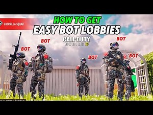 How to Get 💯 EASY BOT LOBBIES in COD Mobile Battle Royal and Multiplayer | Rank Up Super Fast
