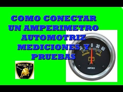 How to connect an automotive ammeter, measurements and tests