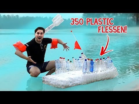 BOOT MAKEN VAN 350 PLASTIC FLESSEN!