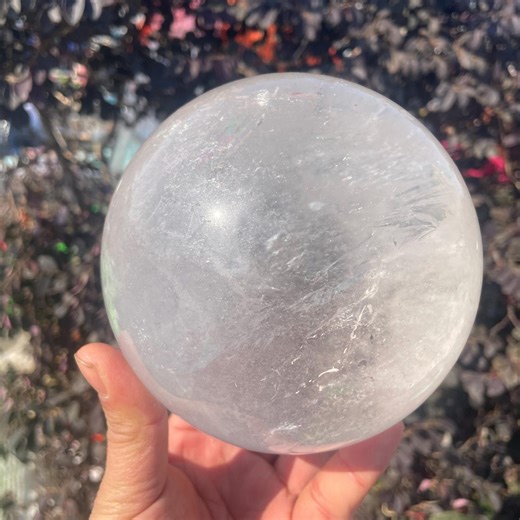 Natural Clear Quartz Sphere, Crystal Ball, Home Decor (125-130mm)6 Inches - Etsy
