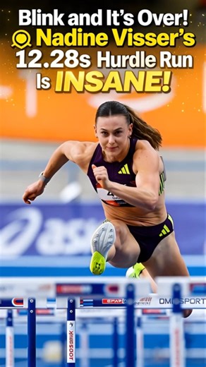🇳🇱 UNREAL SPEED! ⚡ Nadine Visser SHATTERS Records with 12.28s! 🔥 #shorts