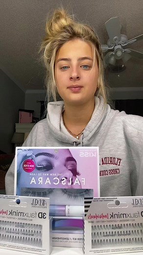 Trying Falscara Eyelashes for the First Time | Beginner Kit Experience