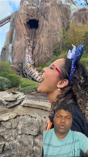 girl eating roller coaster