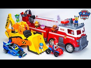 Paw Patrol Unboxing Review | Paw Patrol Ultimate Rescue Marshall Fire Truck & Rescue Police Cruiser