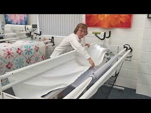 Loading the Loft Frame using the Moxie with Liz from Pinhole Quilting