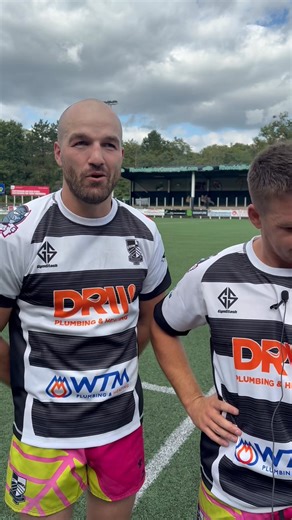 🗣️ POST-MATCH CHAT After the match we caught up with Joel Raikes and Dale Stuckey on their special day 🫶 #WeArePonty ⚫️⚪️ | Pontypridd RFC