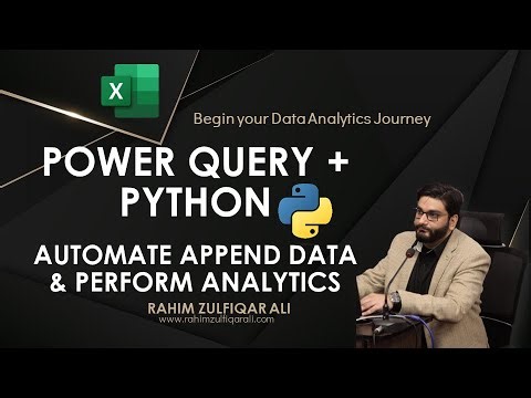POWER QUERY + PYTHON in Excel | Append Data from Multiple Excel Sheets from a Workbook & Analytics