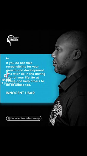 Always see the need for constant development and growth. Take full responsibility, make the decision to continuously grow by taking charge of your life. Attend my next free online/virtual training called PUSH scheduled for 24th June: https://innocentminds.com.ng/push #growth #development #takingcharge #responsibility #life #eom #nlp #InnocentMINDS | InnocentMinds Training | Facebook