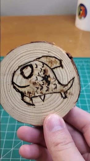 Fish Wood Burning Art
