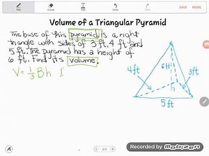 Help! How Do You Find the Volume of a Triangular Pyramid?