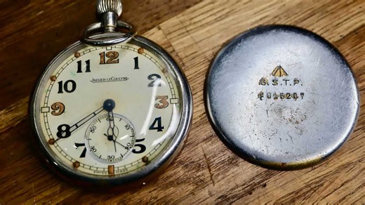 A wartime Jaeger-LeCoultre pocket watch got restored with history left intact