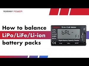 How to balance a LiPo battery pack with the Tenergy 5-in-1 Cell meter