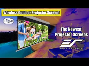 Elite Screens - Wireless Outdoor Projector Screen Review 2023 l Ultimate Freedom
