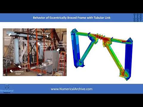 ABAQUS Video Tutorial; Behavior of Eccentrically Braced Frame with Tubular Link