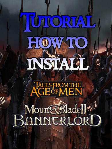 SPREAD THE WORD! THIS IS HOW TO INSTALL TALES FROM THE AGE OF MEN MOD STEP BY STEP TUTORIAL, if you experience any problems, comment and i will try to help you! Cheers! #bannerlord #mountandblade #funnytiktok #tutorial#mountandbladebannerlord #warband #mountandbladememes #TUTORIAL#howtotiktok#mountandbladewarband #pcgaming #gaming #gamer #game #sandboxgames #rts #fyp #middleearth #talesfromtheageofmen #bannerlordmods ⚔️ Mount & Blade II: Bannerlord – Lord of the Rings Mod! ⚔️ Step into Middle-ea