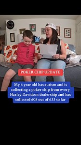 We are down to 25 dealerships left to collect a poker chip from, and mail still flowing in. It’s been awhile since we gave an update so here it is, 608 collected! Wow! This has been such a fun bonding activity between us, and we have learned so much about our country and its history, not to mention we have learned so much more about Harley-Davidson as a brand. Here’s to the last 25, let’s goooo! 💙 🍪 Also don’t forget, Cookie has released his first custom poker chip, check it out here http://mo