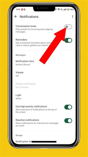 WhatsApp Message Sound OFF Kaise Kare? (Conversation Tone Trick!)