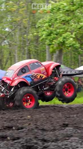 VW Bug Does Wheelies and Jumps! #Perkins #mud #mudding #bajabug | Moto Doggo