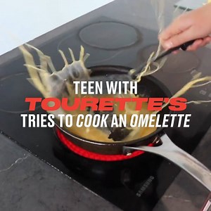 This girl may have Tourette's, but her approach and sense of humour when it comes to making an omelette is top drawer 👏👏 | LADbible